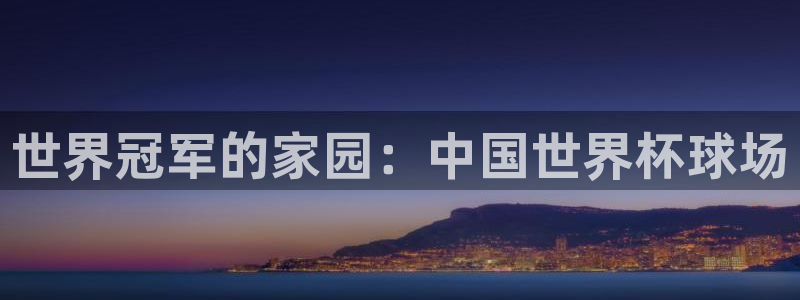 世界杯预选赛欧洲赛区赛程:世界冠军的家园:中国世界杯球场